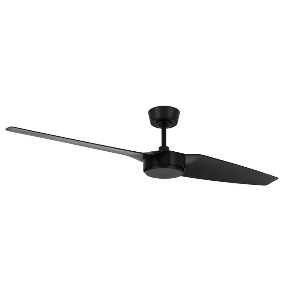 Plafondventilator Condor zwart DC stil Ø 137 cm