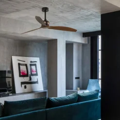 Plafondventilator Copper met afstandsbediening, walnoot