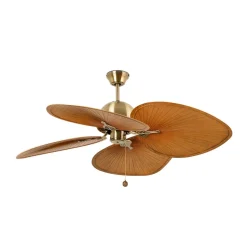 Plafondventilator Cuba L, 4 bladen, oud goud