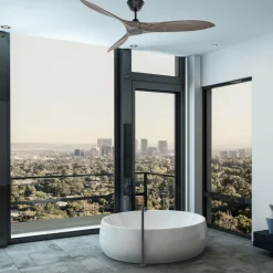 Plafondventilator Eco Airscrew 152 cm zwart