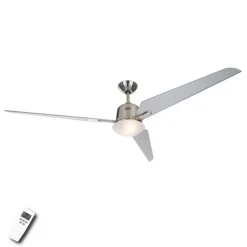 Plafondventilator Eco Aviatos, zilver, 162 cm
