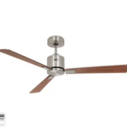 Plafondventilator Eco Concept 132cm chroom/hout