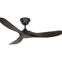 Plafondventilator Eco Genuino 122 zwart/noten