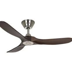 Plafondventilator Eco Genuino 122 chroom/noten