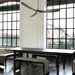 Plafondventilator Eco Genuino 152 chroom/noten