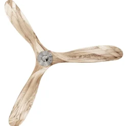 Plafondventilator Eco Genuino 152chroom/hout licht