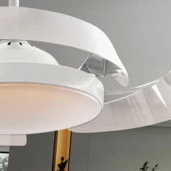 Plafondventilator Enzo met LED dimbaar, CCT, wit