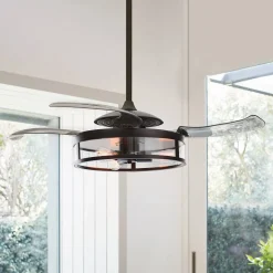 Plafondventilator Fanaway Classic licht zwart geruisloos