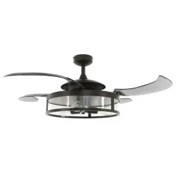 Plafondventilator Fanaway Classic licht zwart geruisloos