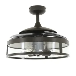 Plafondventilator Fanaway Classic licht zwart geruisloos