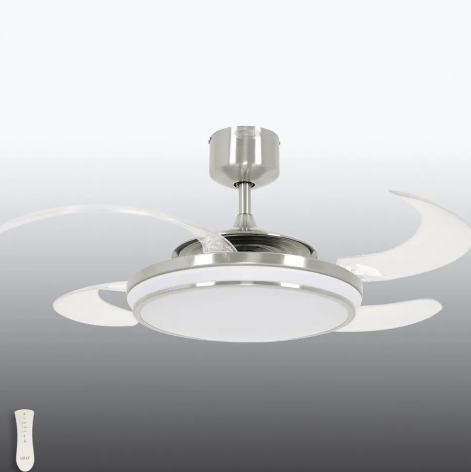 Plafondventilator Fanaway Evo 1 chroom mat stil