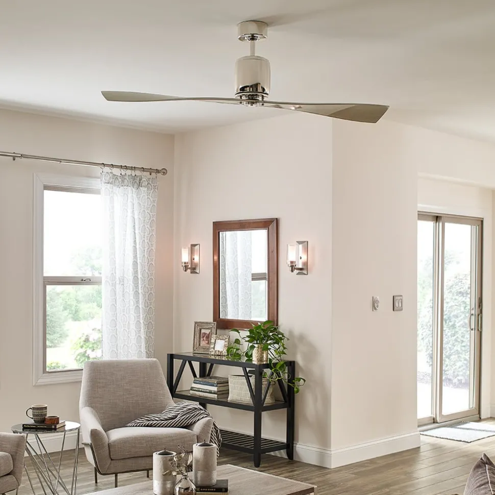 Plafondventilator Ferron, bladen nikkel