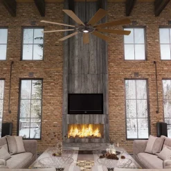 Plafondventilator Gentry 85 donker walnoot/wit