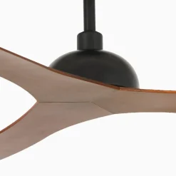 Plafondventilator Gotland, DC, zwart/hout donker