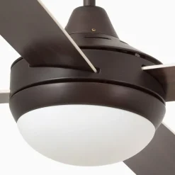 Plafondventilator Icaria L met lichtbruin/mahonie