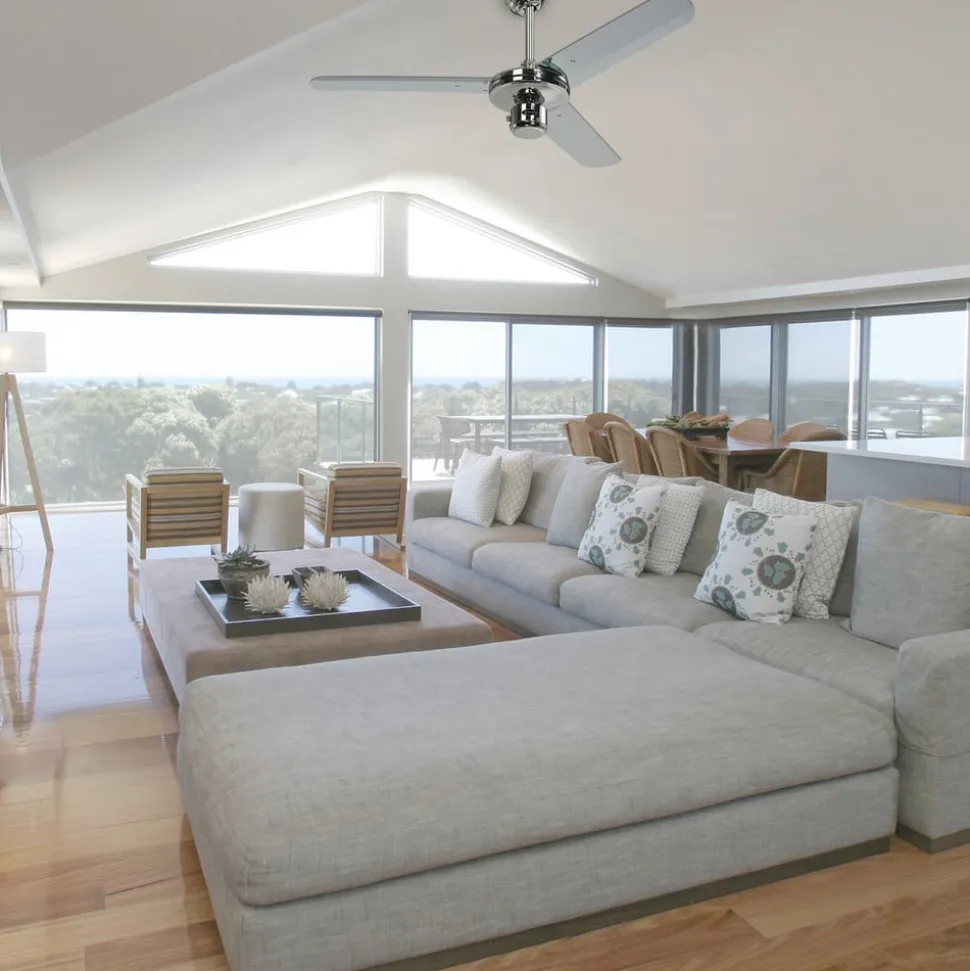 Plafondventilator Industrial chroom stil 122 cm