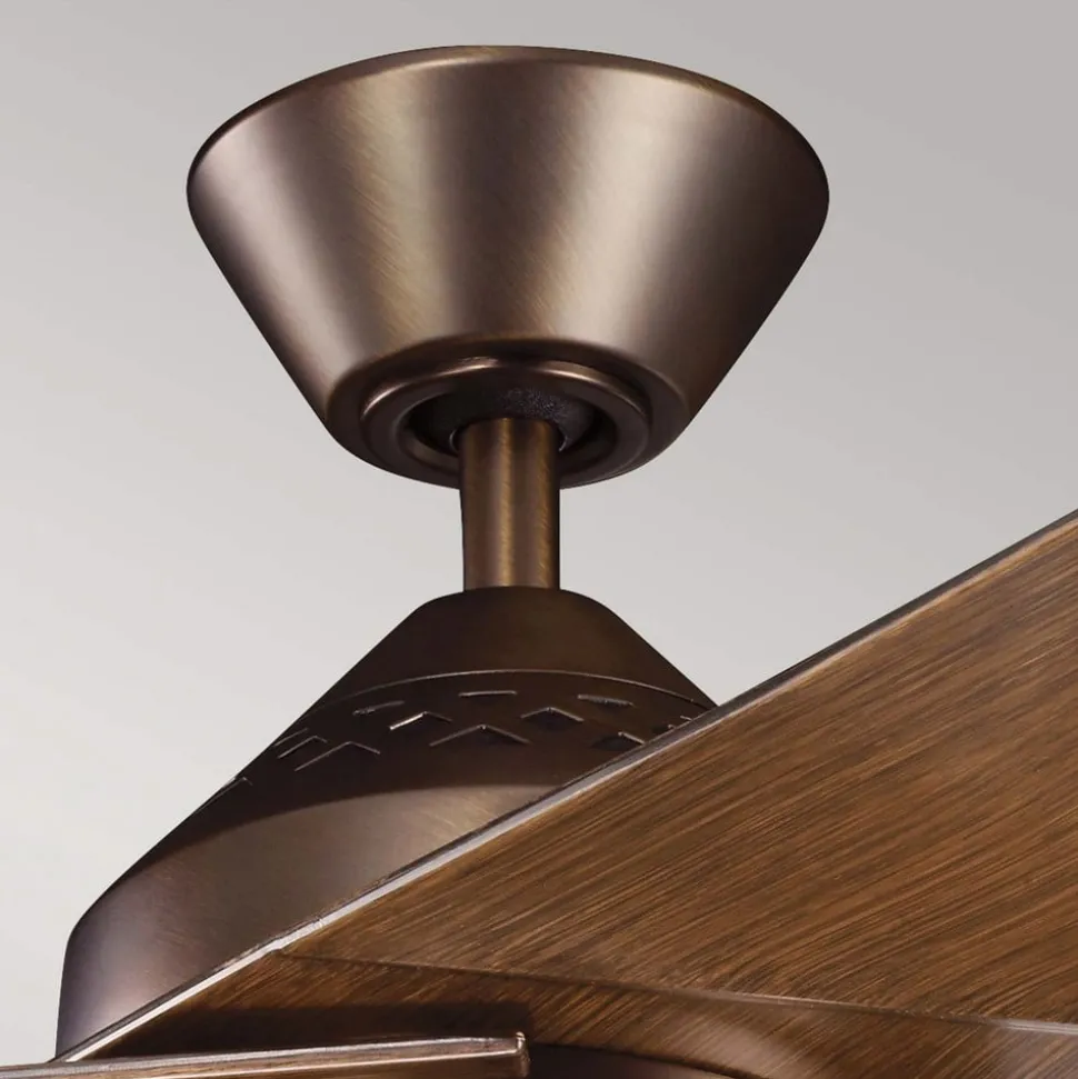 Plafondventilator Jade, brons, stil, Ø 152 cm, 60 W