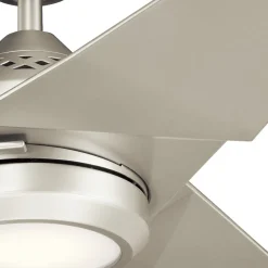 Plafondventilator Jade, zilver, stil, Ø 152 cm, 60 W