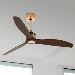 Plafondventilator Just Fan koper walnoot