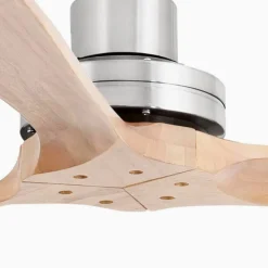 Plafondventilator Lantau XL mat nikkel/dennenhout