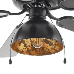 Plafondventilator Lucande met verlichting Shamoian, stil, Ø 130 cm