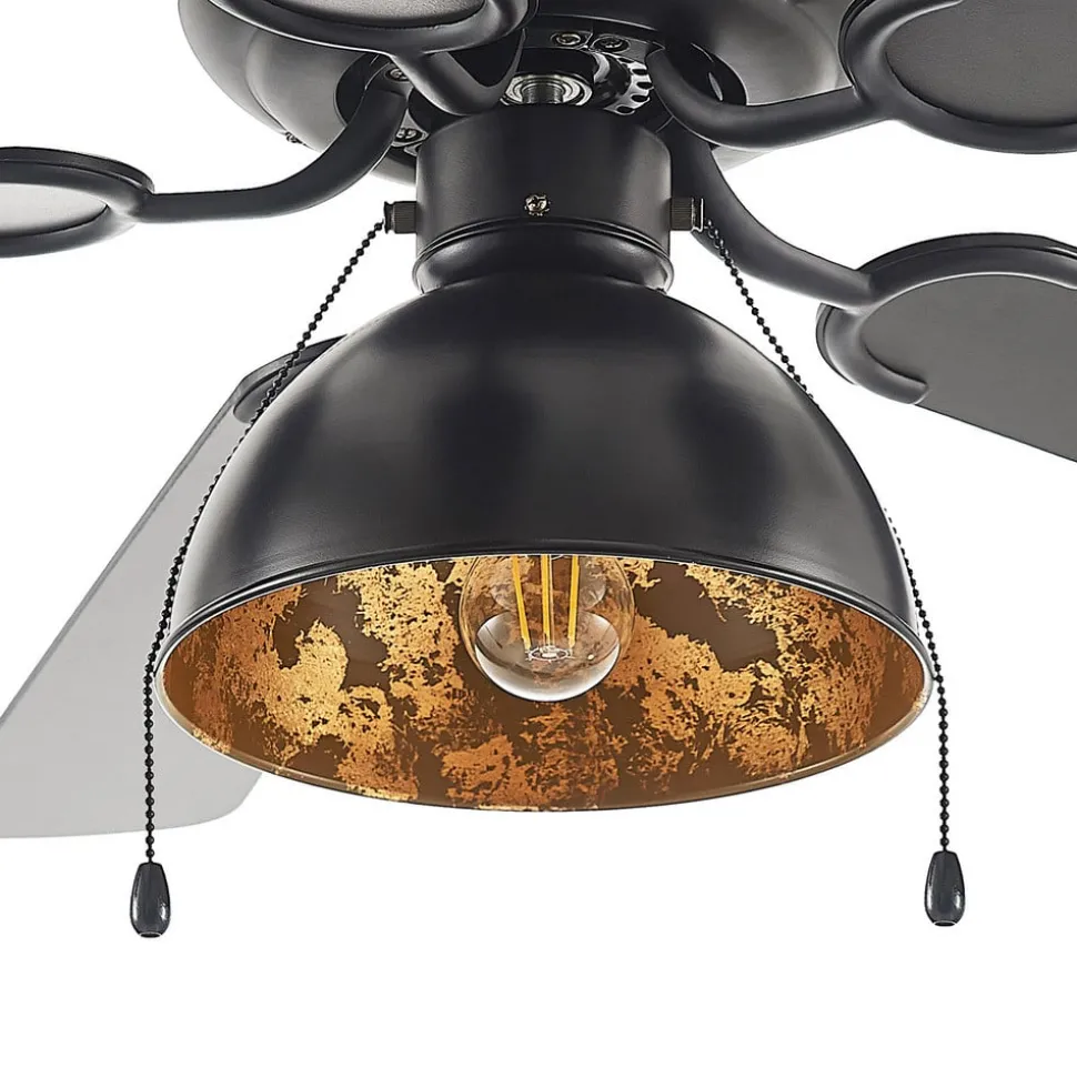 Plafondventilator Lucande met verlichting Shamoian, stil, Ø 130 cm