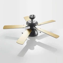 Plafondventilator Lucande met verlichting Shamoian, stil, Ø 130 cm