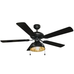 Plafondventilator Lucande met verlichting Shamoian, stil, Ø 130 cm