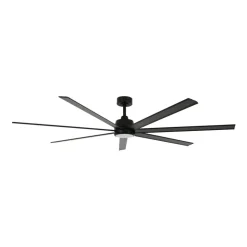 Plafondventilator met licht Atlanta zwart DC geruisloos