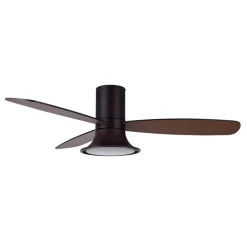 Plafondventilator met licht Flusso bronskleurig geruisloos