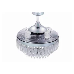 Plafondventilator met licht Fanaway Veil chroom stil