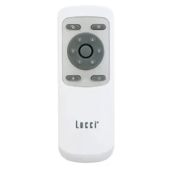 Plafondventilator met licht Flusso zwart 132cm stil