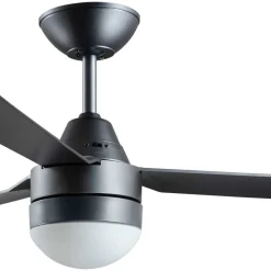 Plafondventilator met licht Megara titan 122 cm stil