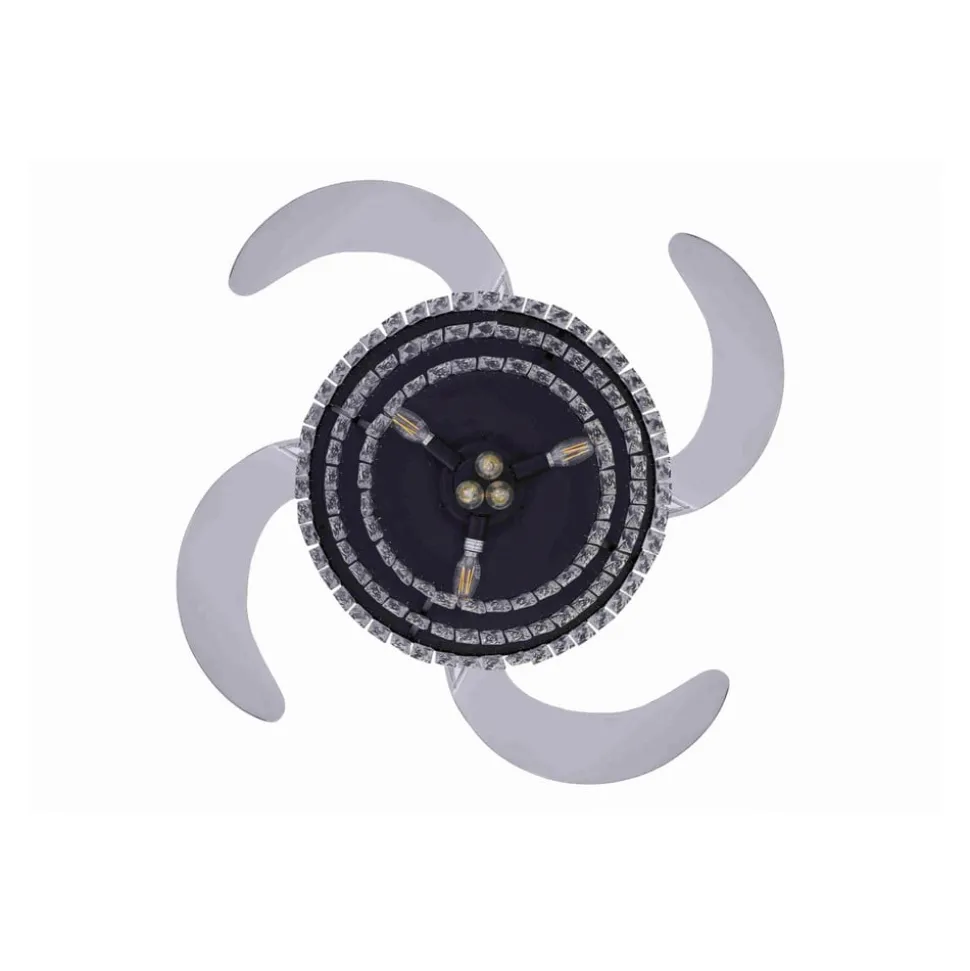 Plafondventilator met licht Fanaway Veil zwart geruisloos