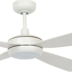 Plafondventilator met verlichting Slipstream, wit, stil