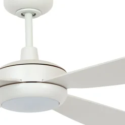 Plafondventilator met verlichting Slipstream, wit, stil