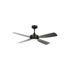 Plafondventilator met verlichting Slipstream, zwart, stil