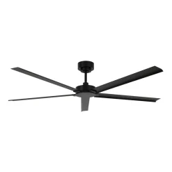 Plafondventilator Monza zwart DC stil Ø 152 cm IP55