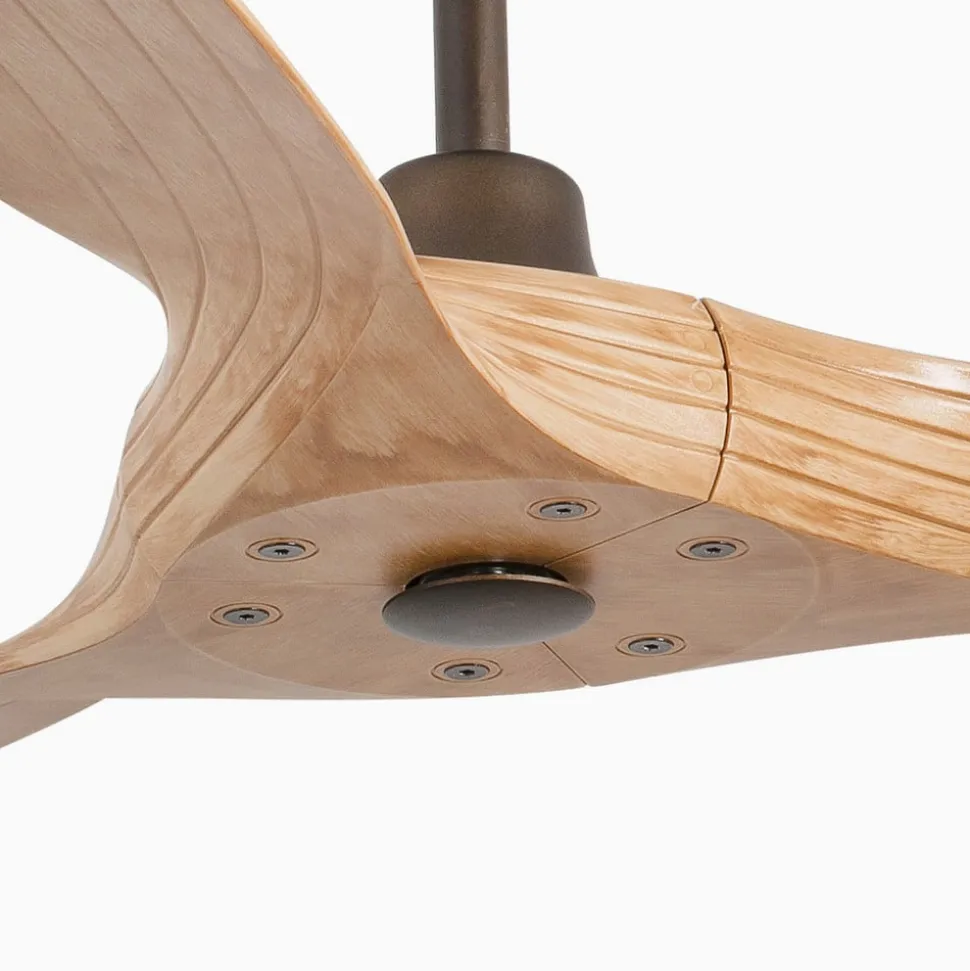 Plafondventilator Morea, DC, 3 bladen lichtbruin