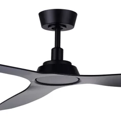 Plafondventilator Moto Beacon, zwart, Ø 132 cm, stil