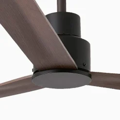Plafondventilator Nassau, DC, 3 bladen donkerbruin