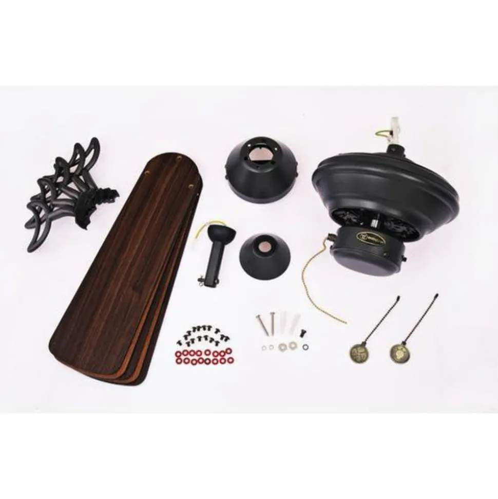 Plafondventilator Nevada, stil, walnoot/kersenhout