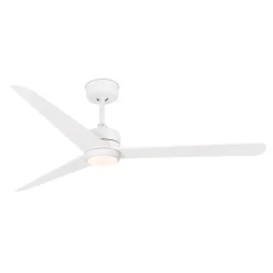 Plafondventilator Nu met LED verlichting, wit