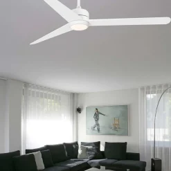 Plafondventilator Nu met LED verlichting, wit