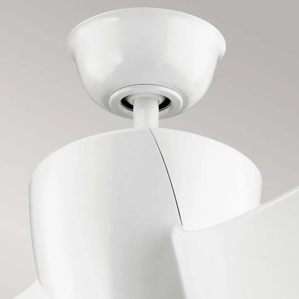 Plafondventilator Phree 56, driebladig, wit