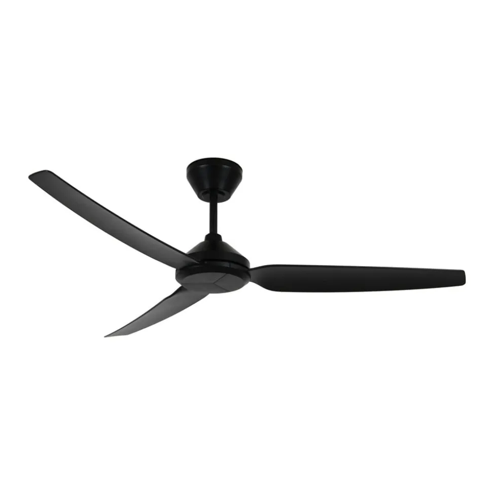 Plafondventilator Polis zwart DC stil Ø 137 cm IP55