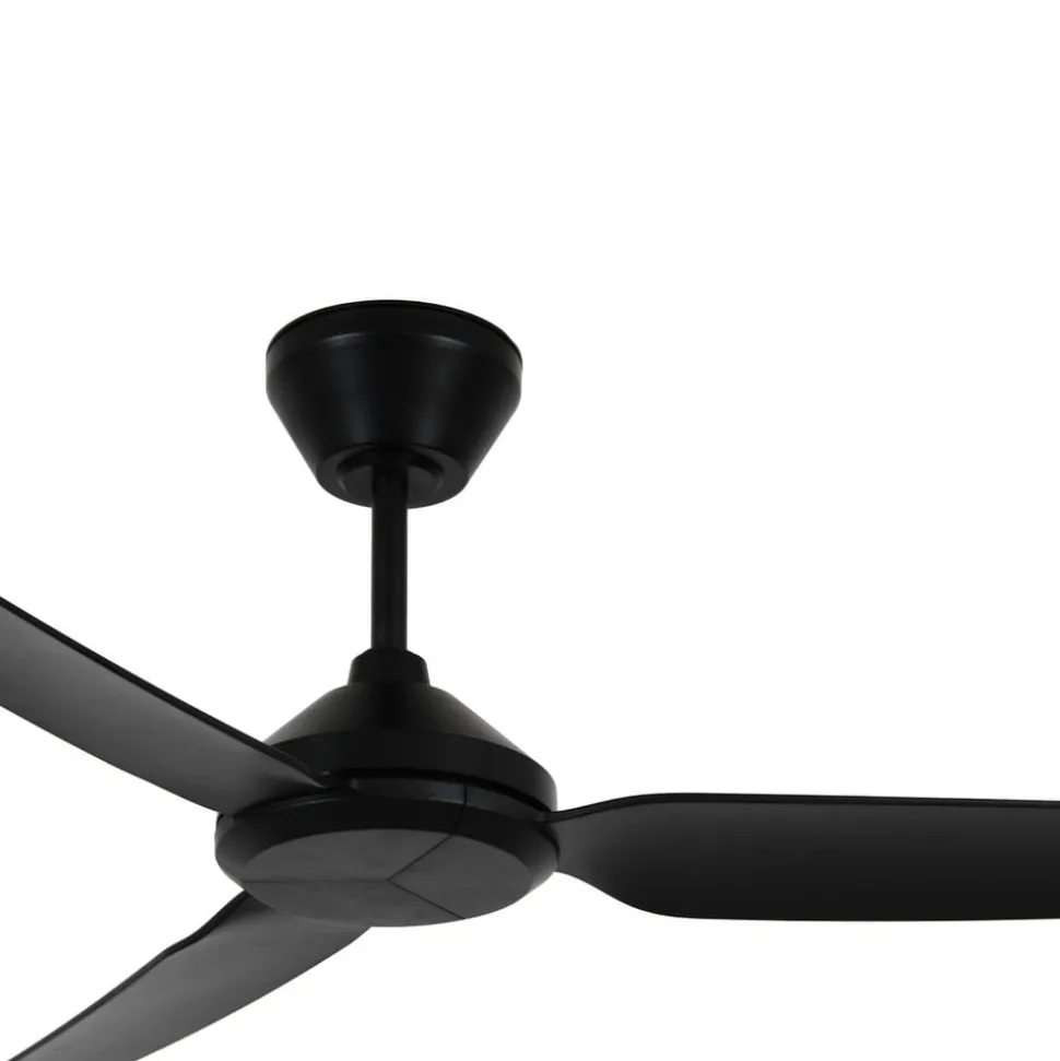 Plafondventilator Polis zwart DC stil Ø 137 cm IP55