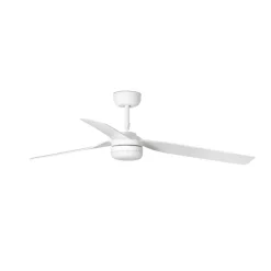 Plafondventilator Punt M DC LED lamp wit