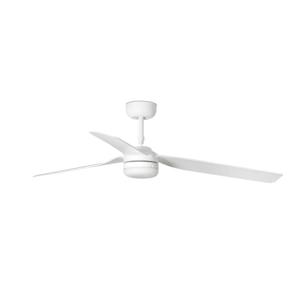 Plafondventilator Punt M DC LED lamp wit