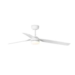 Plafondventilator Punt M DC LED lamp wit